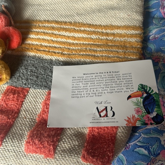 Handmade in India, Boho style beach bag from America and Beyond - Picture 3 of 10